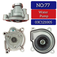 Water Pump 03C121005 03C121005B 03C121005C 03C121005CX 03C121005D 03C121005DV 03C121005DX 03C121005K 03C121005KV Compatible With Volkswagen JETTA GOLF TIGUAN  POLO PASSAT Tag-W-77