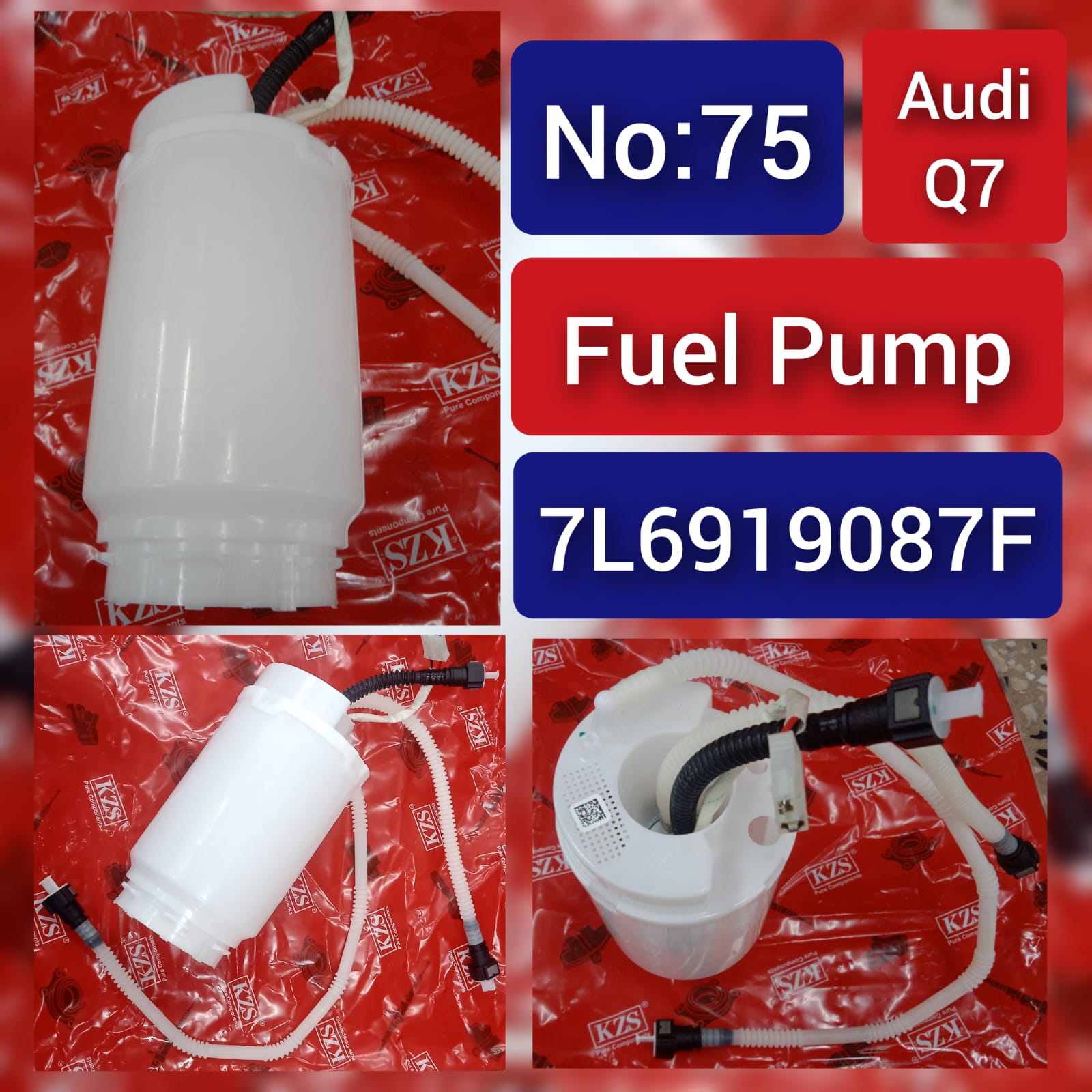 Fuel Pump 7L6919087F 7L6919087A 7L6919087E Compatible With  AUDI Q7 Tag-F-75