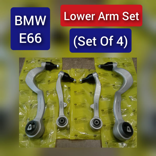 Front Lower Control Arm (Set Of 4) 31126774831 31126774832 31126777939 31126777940 Compatible with BMW 6 Series (E63)  & 6 Convertible (E64) & 7 Series (E65, E66, E67)
