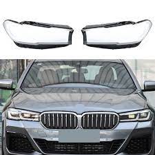 Car Front Headlight Transparent Lamp Sade Glass Headlight Lens Cover Compatible For BMW 6 Series G32 GT 2020-2022