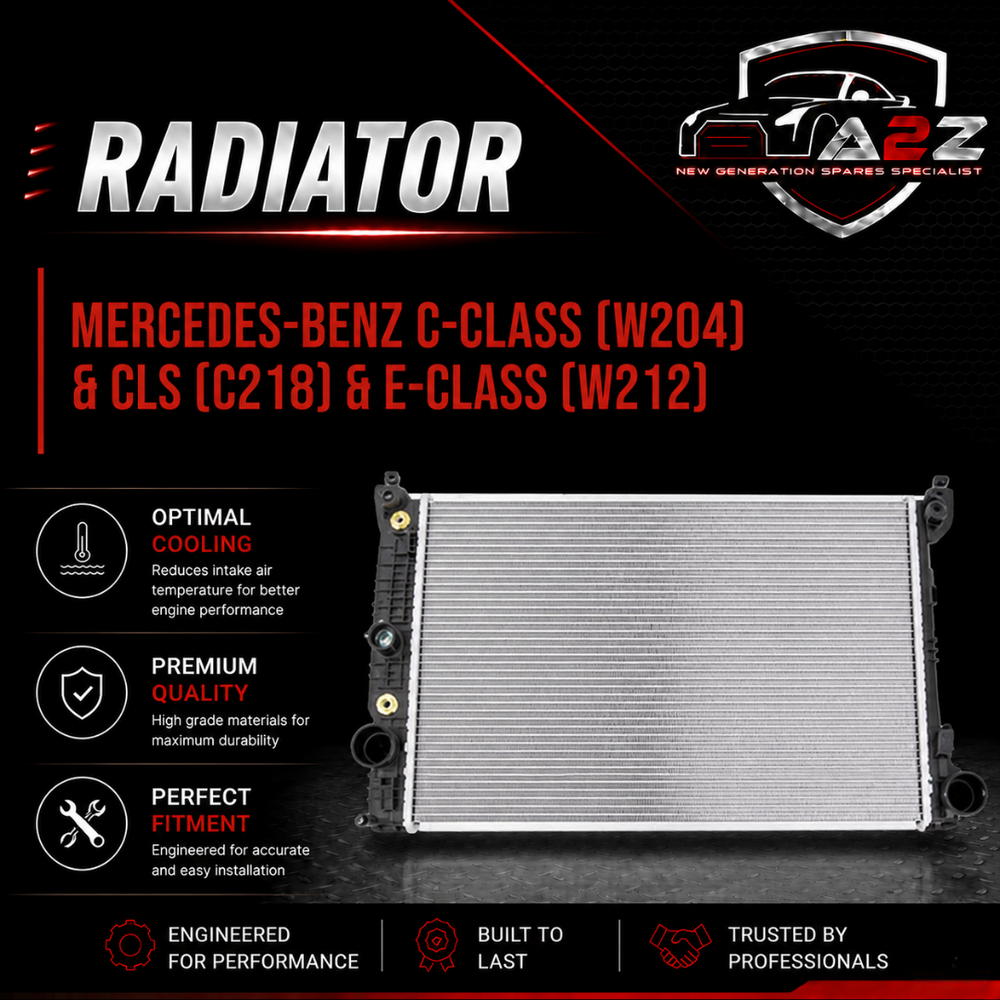 Radiator 2045001203 2045003603 A2045001203 A2045003603 Compatible with MERCEDES-BENZ C-CLASS (W204) & CLS (C218) & E-CLASS (W212)