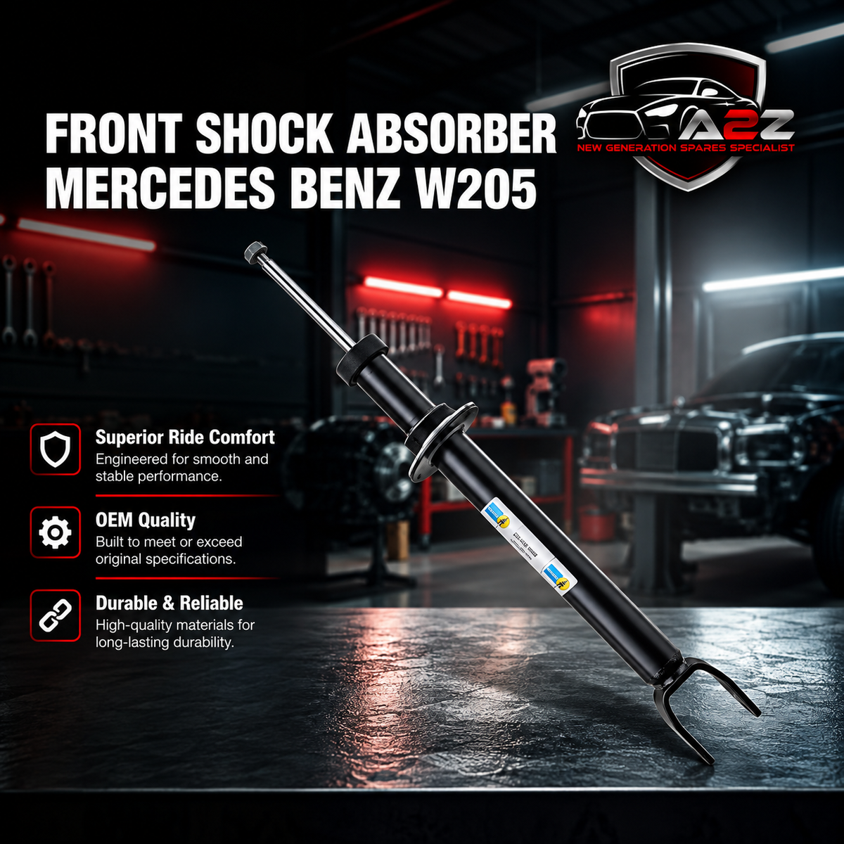Front Shock Absorber 2053200230  Compatible With MERCEDES Benz W205