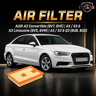 Air Filter E1105L& 04E129620 & LX3525 Compatible With AUDI A3 Convertible (8V7, 8VE) | A3 / S3 & A3 Limousine (8VS, 8VM) | A3 / S3 & Q3 (8UB, 8UG)Tag 76