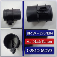 Air Flow Masse Meter Sensor A0281006093 0281006093 13627807020 13628506409 Compatible With BMW 3 Series E90 & X1 E84