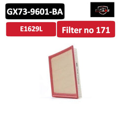 Air Filter  E1629L & GX73-9601-BA & LX4335 Compatible With JAGUAR F-PACE (X761) & XE (X760) & XF II (X260) & LAND ROVER RANGE ROVER VELAR (L560)   Tag 171