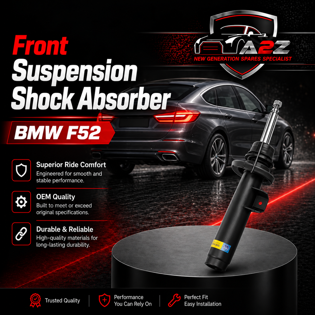 Front Suspension Shock Absorber Right 31312456056 31312456058 31316866030 31316866032 Compatible With BMW F52