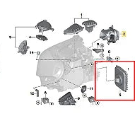 Right Turn Signal Daytime Running Light Module 63119477836 For BMW X1 F48 Tag-BL-200