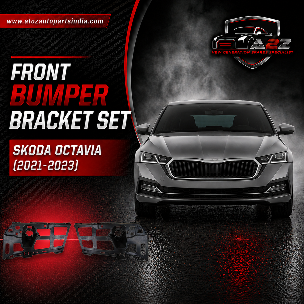 Front Bumper Bracket Set Left 5E3807055 & Right 5E3807056 Compatible With Skoda Octavia (2021-2023) Tag No.368