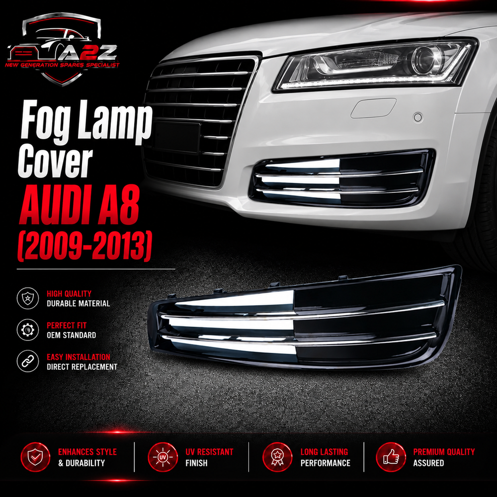 Fog Lamp Cover Left 4H0807679K & Right 4H0807680K Compatible With AUDI A8 (2009-2013) Tag No.61