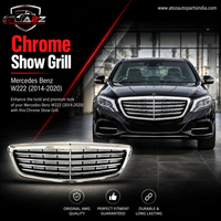 Chrome Show Grill A2228800083 Compatible With  Mercedes Benz S-Class W222 Original 4:Lines Tag 36