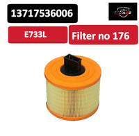 Air Filter  E733L & 13717536006 & LX1035 Compatible With BMW 3 Series (E90) Tag : 176