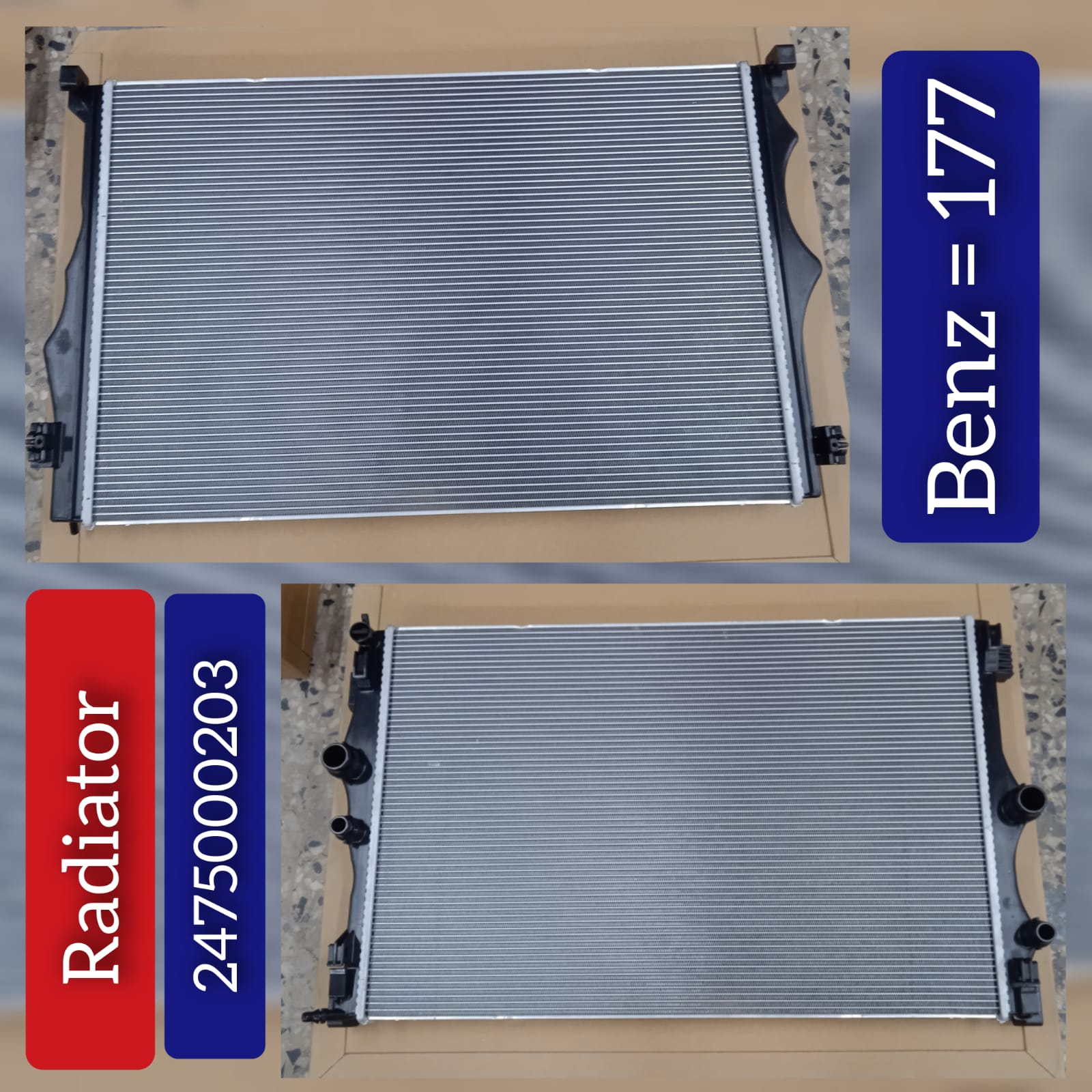 Engine Cooling Radiator 2475000203 A2475000203 Compatible with MERCEDES-BENZ A-CLASS Saloon (V177) & GLA (H247) & GLB (X247)