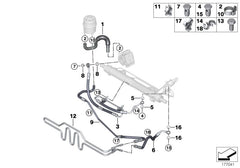Directional Oil Pipe 32416796324 32414035330 32416764766 32416771106 32416775530 Compatible With BMW E90