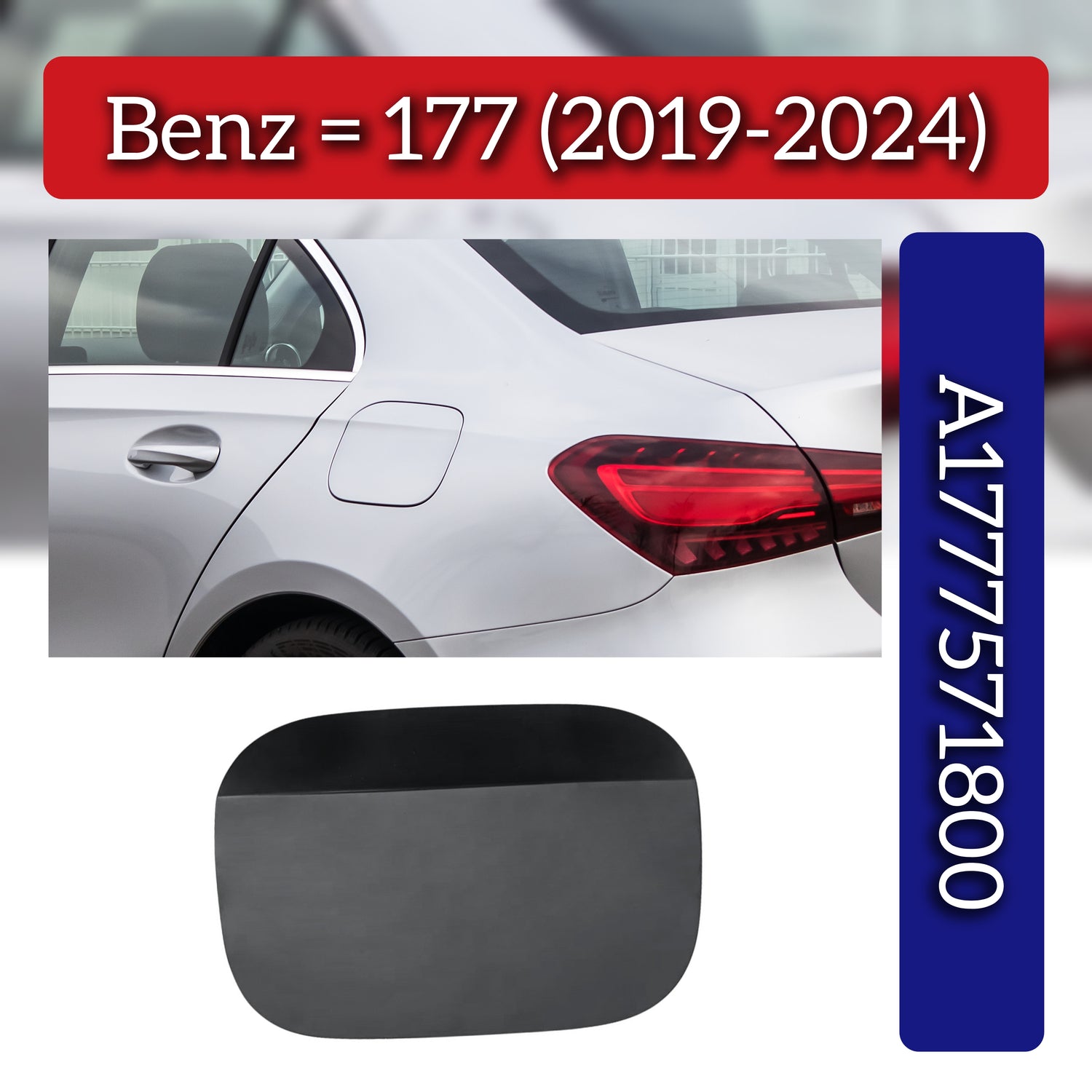 Fuel Tank Cap A1777571800 1777571800 Compatible With Mercedes Benz (W177) A-Class (2019-2024)
