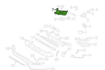 Front HeadLight Brackets Set Left 31353370 Right 31353371 Compatible With VOLVO XC90 I (275) Tag No.2655