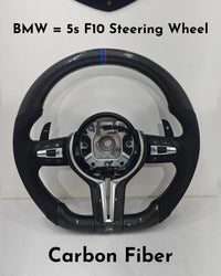Carbon Fiber Steering Wheel Compatible With BMW 5s F10