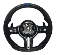 Carbon Fiber Steering Wheel Compatible With BMW 5s F10