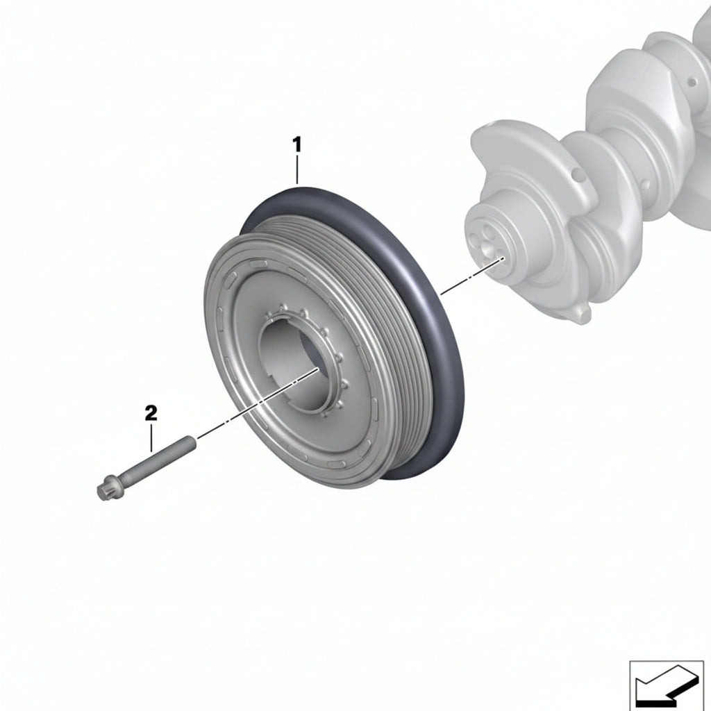Belt Pulley VD1157 11238584913 Compatible With MINI MINI (F55) | MINI / COOPER, MINI (F56) | MINI / COOPER (CONTINENTAL)