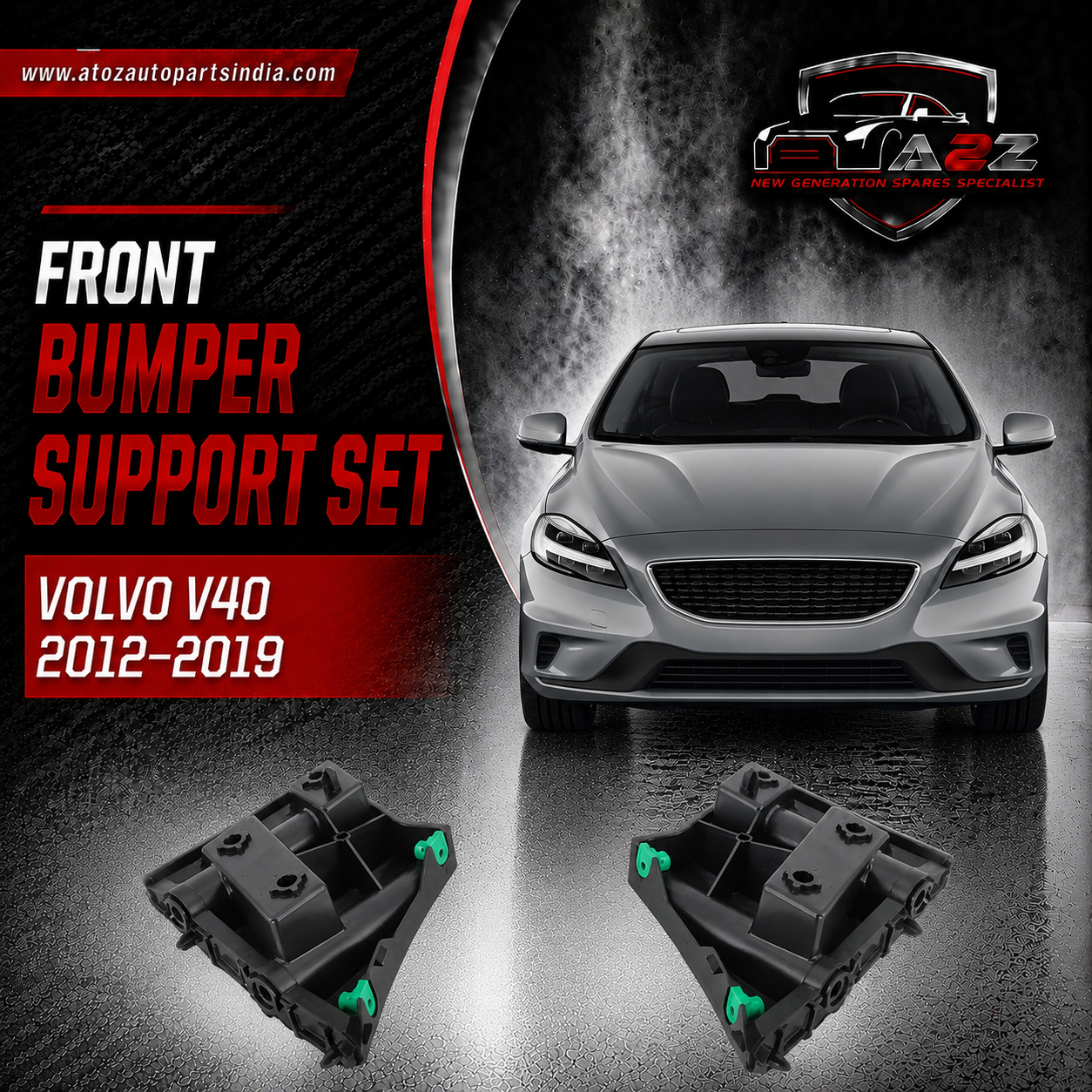 Front Bumper Support Left 31395089 31425108 Right 31395090 31425109 Compatible With VOLVO V40