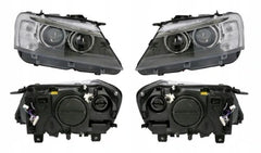 Headlight Headlamp Left 63117276991 & Right 63117276992 (Without Blaster) Compatible With BMW  X3 F25 (2011-2013) Projector