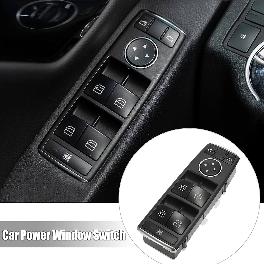 Mercedes-Benz E-CLASS W212 3 Pin Window Black Switch  Compatible with 204/212/207 2128208210 2048700151  2049055302  A2128208210 Tag-SW-06