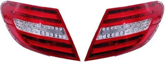 Tail Light Rear Lamp Compatible With MERCEDES-BENZ C-CLASS (W204) (2011-2014) Tail Light Rear Lamp Left 2049060203 & Right 2049060503 Tag-TLM-101