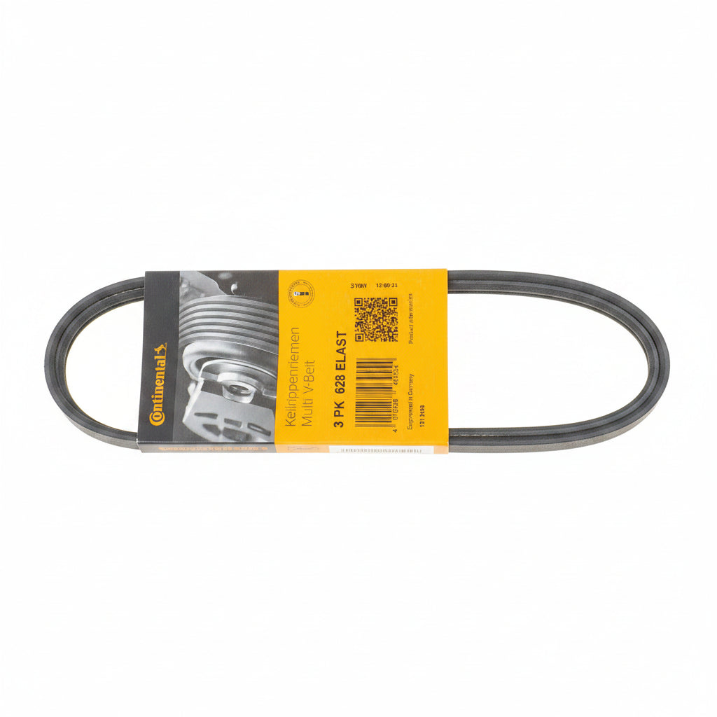 Elast Multi Rib Belt 3PK628 31325042 Compatible With VOLVO S60 II (134), XC60 I SUV (156) (CONTINENTAL)