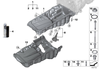 Engine Oil Level Sensor 12618638758 Compatible With BMW 3 (G20, G80, G28) 5 (G30, F90)6 Gran Turismo (G32) 7 (G11, G12)