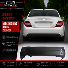 Rear Bumper A2048801340 2048801340 Compatible With MERCEDES-BENZ C W204 2007-2011