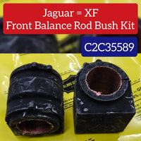 Front Stabilizer Sway Bar Bushing Kit C2C35589 Compatible With JAGUAR XF I (X250)