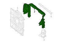 Radiator Fan Support Bracket 2225001300 Compatible With Mercedes-Benz S-CLASS W222 (2014-2020) Tag No.902