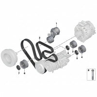 Belt Idler Pulley 11287559889 Compatible with BMW 7 Series (F01, F02, F03, F04) Tag no : 6