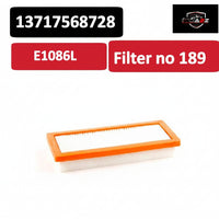 Air Filter E1086L & 13717568728 &  LX2033 Compatible With CITROËN C5 X (ND_, NC_) & MINI MINI (R56) Tag : 189