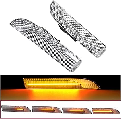 Additional Turn Indicator Lamp Left 97063103302 & Right 97063103402 Compatible with PORSCHE PANAMERA 970 2010-2014 Tag-FBL-05