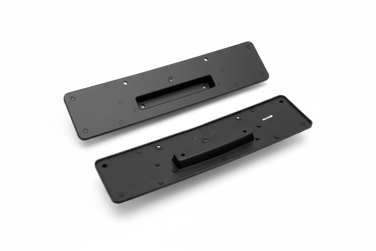 Front Bumper License Number Holder 1668850681 A1668850681 Compatible With MERCEDES-BENZ M-CLASS (W166) & GLE W166 2012-2019 Tag-BG-106