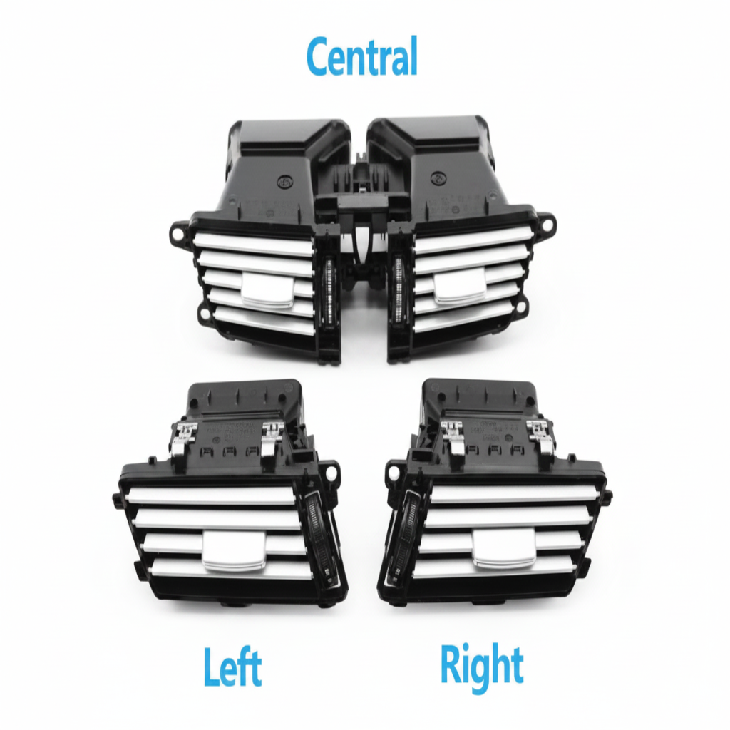 Ac Vent Grille Assembly Center 2128302554 & Right 2128300254 & Left 2128300154 Compatible With MERCEDES BENZ E-CLASS W212