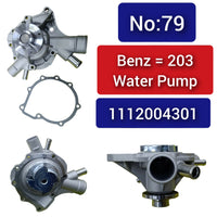 Water Pump 1112004301 A1112004301 Compatible With MERCEDES-BENZ C-CLASS (W203) Tag-W-79