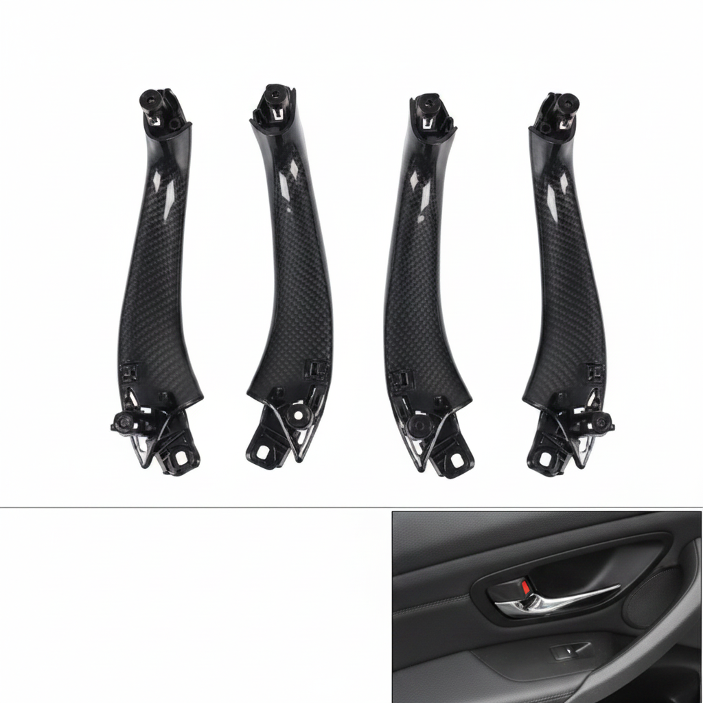 Inner Door Handle Outer Cover Set 51419109611   51419109612 Compatible With BMW X3  X4  G01  G02  G08  F97