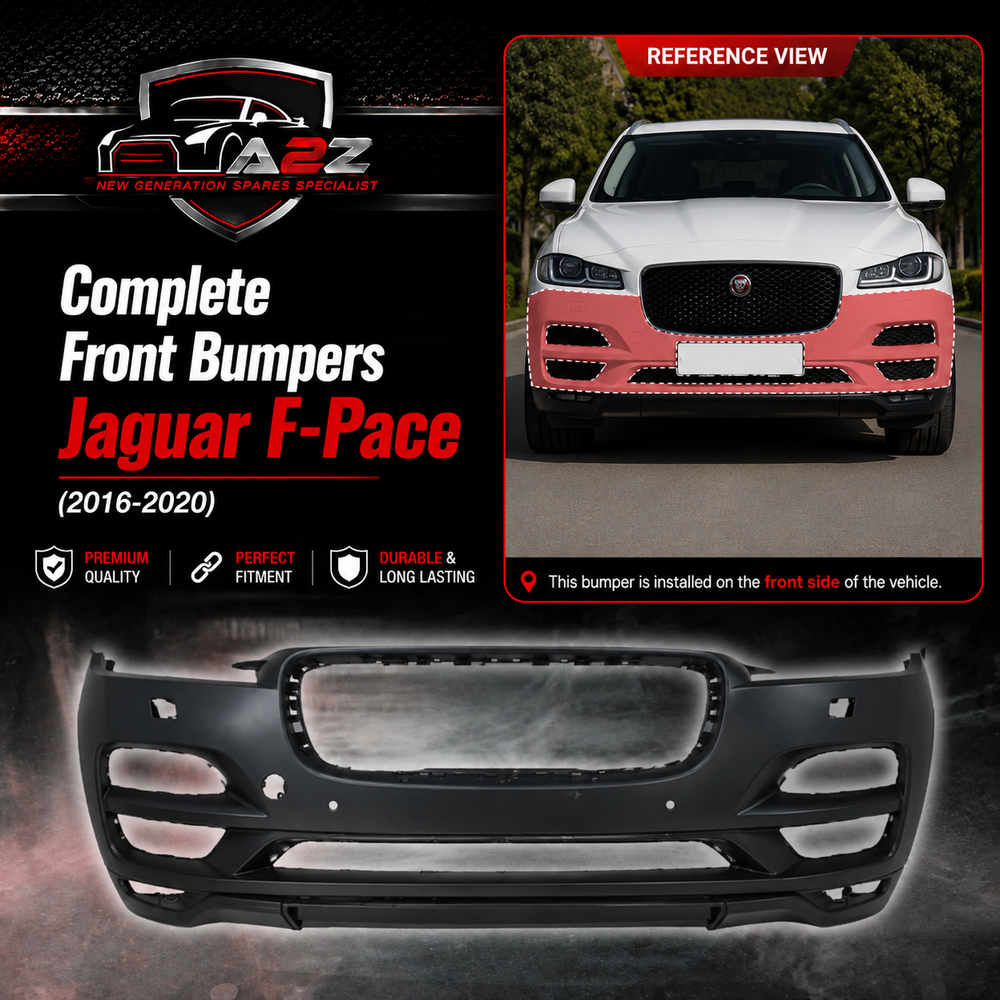 Complete Front Bumper T4A5644LML Compatible With Jaguar F-Pace (2016-2020) Tag No.624