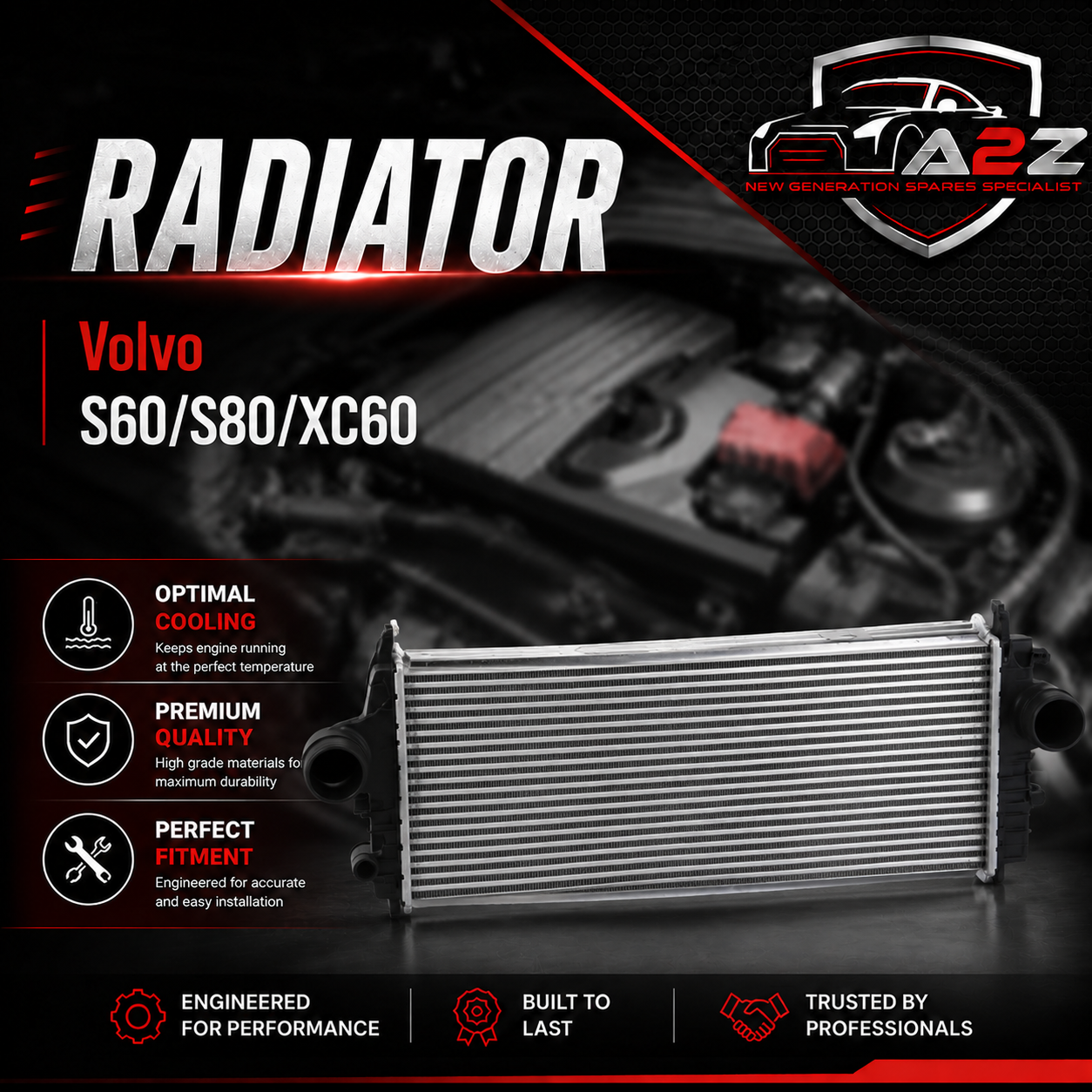 Intecooler 31338236 Compatible With Volvo S60/S80/XC60