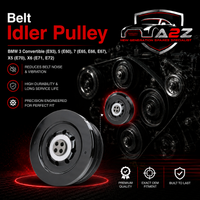 Belt Pulley VD1105 11237788611 Compatible With BMW 3 Convertible (E93), 5 (E60), 7 (E65, E66, E67), X5 (E70), X6 (E71, E72) (CONTINENTAL)