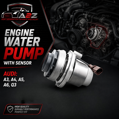 Engine Water Pump With Sensor 04L121011L Compatible With AUDI: A3, A4, A5, A6, Q3