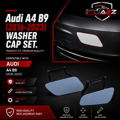 Audi A4 B9 (2016-2023) Washer Cap Set. 8W0955275 = L.H, 8W0955276 = R.H
