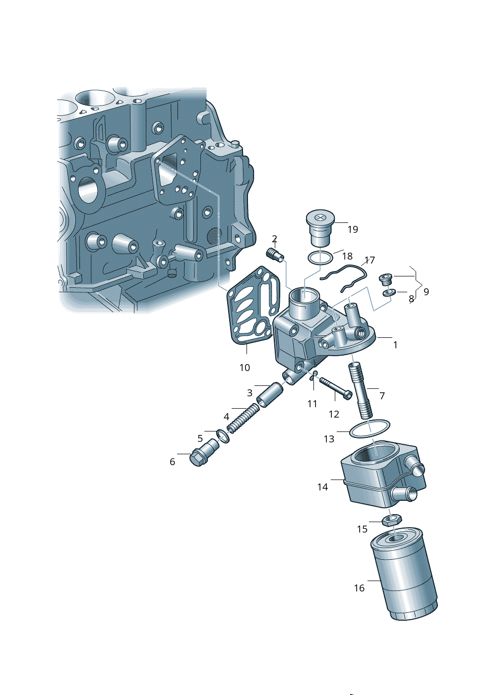 OIL COOLER 028117021B For SKODA FABIA 542 Tag-O-100