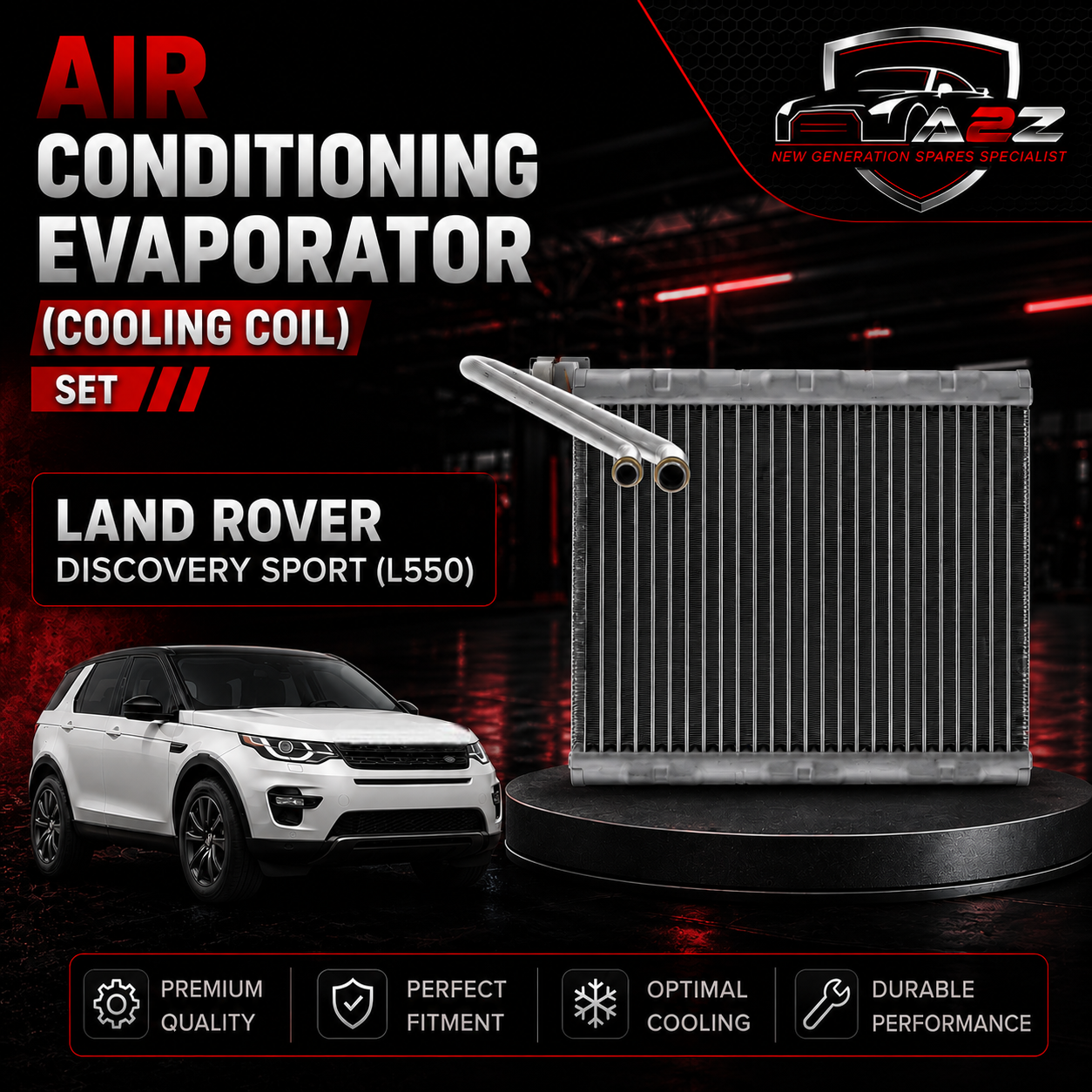 Air Conditioning Evaporator (Cooling Coil) LR004007 LR009797 LR070870 LR097253  Compatible with VOLVO S60 & S80 & XC60 & LAND ROVER DISCOVERY SPORT (L550) & RANGE ROVER EVOQUE (L538) Tag No.301