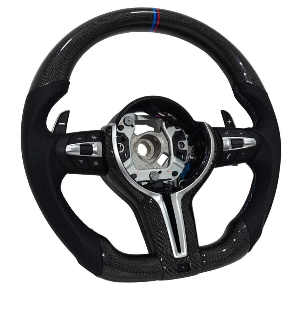 Corbon Fibre Black Steering Wheel Compatible With BMW F10