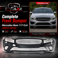 Complete Front Bumper 1178800140 Compatible With Mercedes Benz 117 CLA (2012-2015) Tag No.201