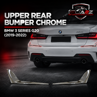 Upper Rear Bumper Chrome Left 51127488349 & Right 51127488350 Compatible With BMW 3 SERIES (G20) (2019-2022) Tag No.100