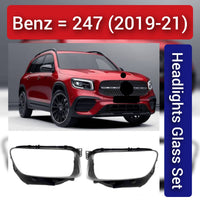 Front Headlight Glass Compatible with  MERCEDES BENZ B-CLASS W247 2019-2021