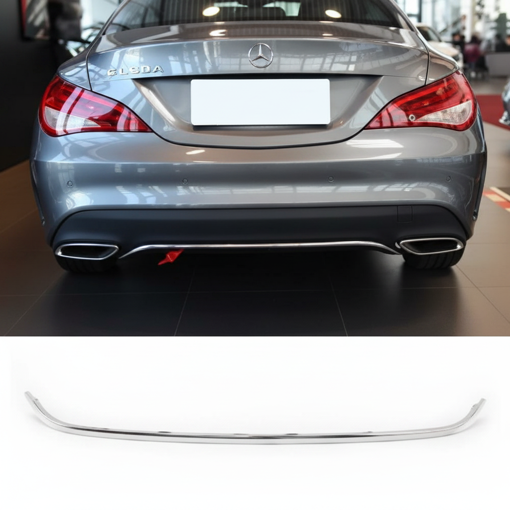 Rear Bumper Chrome A1178853500 Compatible With MERCEDES-BENZ CLA C117 2014-2016 Tag No.137